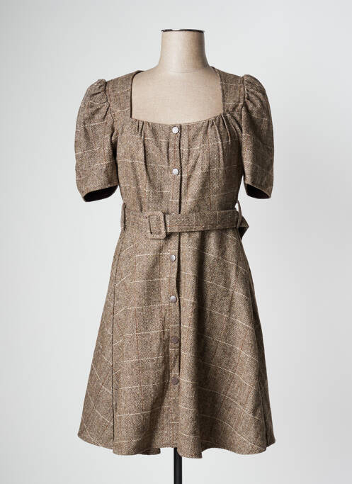 Rochie scurtă maro MOLLY BRACKEN femeie