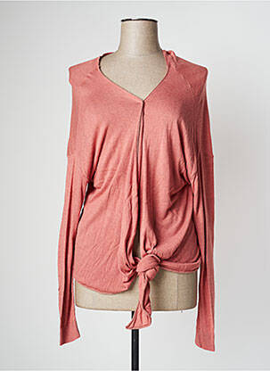 Vestă cu mâneci lungi roz EVA KAYAN femeie