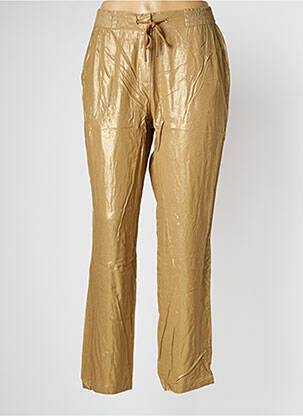 Pantalon drept auriu EVA KAYAN femeie