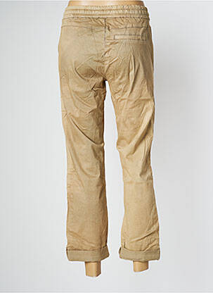 Pantalon 7/8 elasticitate mărime normală bej CREAM femeie