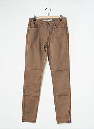 Pantalon slim elasticitate mărime normală verde GEISHA femeie