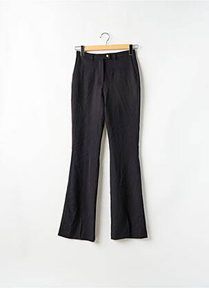 Pantalon evazat talie elastică talie înaltă negru ASTRID BLACK LABEL femeie