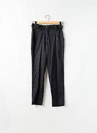 Pantalon drept talie cu cleme talie înaltă negru ASTRID BLACK LABEL femme
