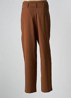 Pantalon drept croială morcov talie înaltă maro VERO MODA femeie