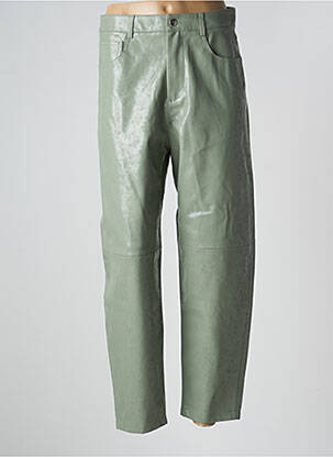 Pantalon drept verde MANGO femeie