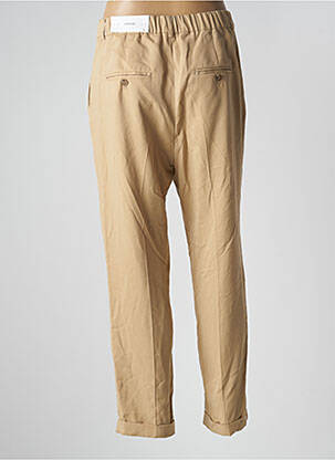 Pantalon drept talie cu cleme talie înaltă bej OPUS femeie