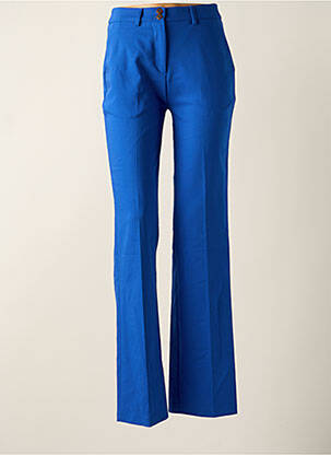Pantalon chino albastru DEUX. BY ELINE DE MUNCK femeie