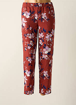 Pantalon drept țesătură crep mărime normală portocalie VERO MODA femeie
