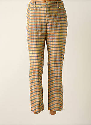 Pantalon chino închidere cu fermoar sub clapetă cu cârlig talie înaltă bej LE FABULEUX MARCEL DE BRUXELLES femeie
