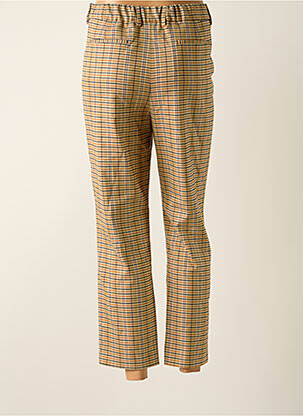 Pantalon chino închidere cu fermoar sub clapetă cu cârlig talie înaltă bej LE FABULEUX MARCEL DE BRUXELLES femeie