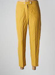 Pantalon 7/8 talie înaltă talie înaltă galben MANGO femme