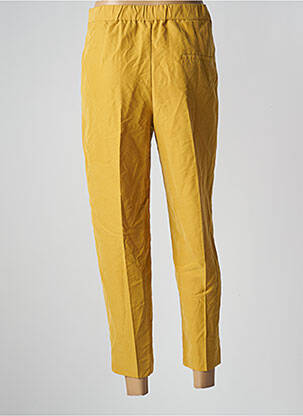 Pantalon 7/8 talie înaltă talie înaltă galben MANGO femeie