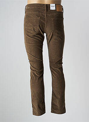 Pantalon slim țesătură catifea mărime normală verde JACK & JONES bărbat