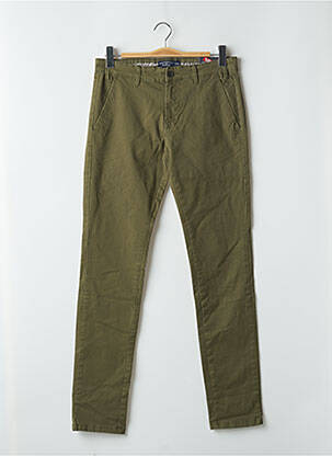 Pantalon chino elasticitate mărime normală verde BRUCE & BUTLER  bărbat