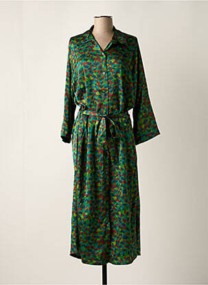 Rochie lungă mâneci lungi mâneci lungi verde SCARLET ROOS femeie