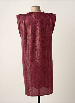 Rochie midi mâneci scurte mâneci scurte roz VIE TA VIE femeie
