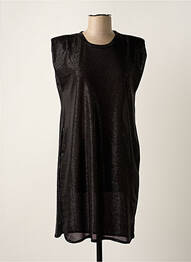 Rochie midi mâneci scurte mâneci scurte negru VIE TA VIE femeie