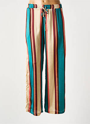 Pantalon drept talie elastică verde VIE TA VIE femeie