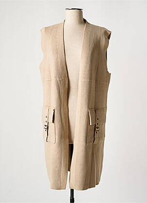 Vestă fără mâneci bej SKATÏE femeie