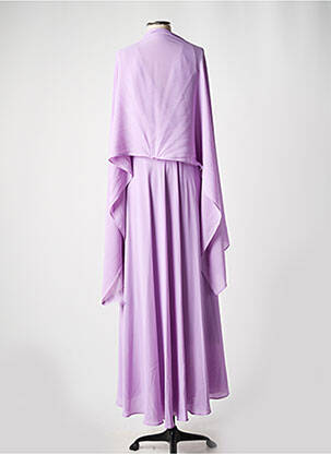 Rochie lungă țesătură crep fără mâneci violet EDAS femeie