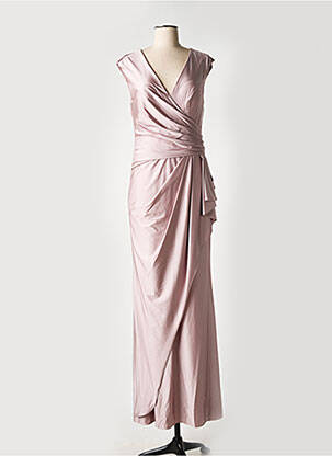 Rochie lungă mâneci scurte mâneci scurte violet FASHION NEW YORK femeie