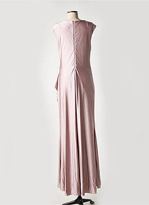 Rochie lungă mâneci scurte mâneci scurte violet FASHION NEW YORK femeie