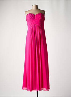 Rochie lungă fără mâneci fără mâneci roz FASHION NEW YORK femeie