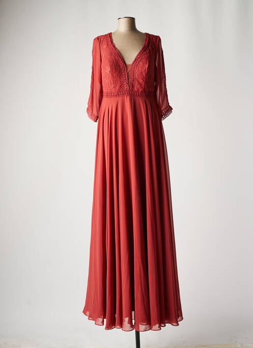 Rochie lungă maro CREATIF PARIS femeie