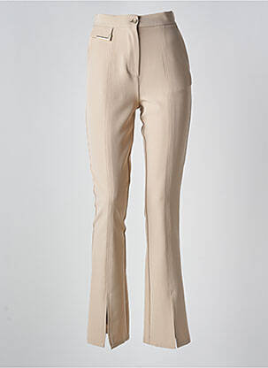 Pantalon evazat elasticitate talie înaltă bej EDAS femeie