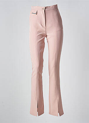 Pantalon evazat elasticitate talie înaltă roz EDAS femeie