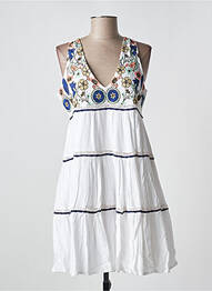 Rochie midi fără mâneci fără mâneci alb YAATRA femme