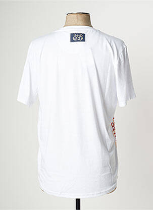 Tricou elasticitate mâneci scurte alb DAVID bărbat