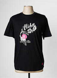 Tricou elasticitate mâneci scurte negru DAVID bărbat