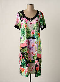 Rochie midi mâneci scurte mâneci scurte verde BARANDI femeie