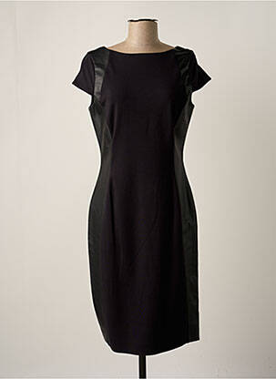 Rochie midi croială fluidă mâneci scurte negru OLSEN femeie
