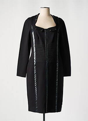 Rochie midi mâneci lungi mâneci lungi negru O.K.S femeie