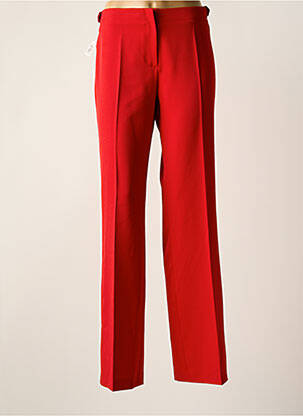 Pantalon drept țesătură poplin mărime normală roșu MARIELLA ROSATI femeie