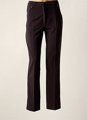 Pantalon drept țesătură poplin mărime normală violet CHRISTINE LAURE femeie
