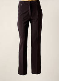 Pantalon drept țesătură poplin mărime normală violet CHRISTINE LAURE femme
