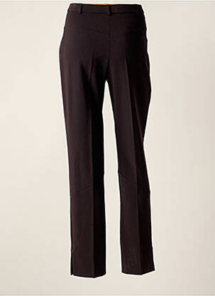 Pantalon drept țesătură poplin mărime normală violet CHRISTINE LAURE femeie