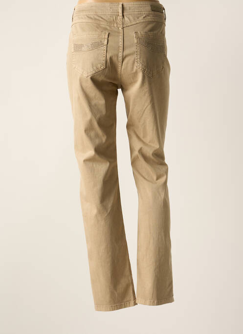 Pantalon slim bej FRED SABATIER femeie