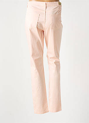 Pantalon slim țesătură poplin mărime normală roz LCDN femeie