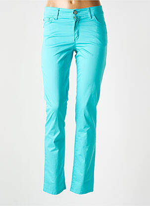 Pantalon slim buzunare albastru COWEST femeie