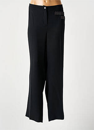 Pantalon drept talie elastică negru JEAN DELFIN femeie