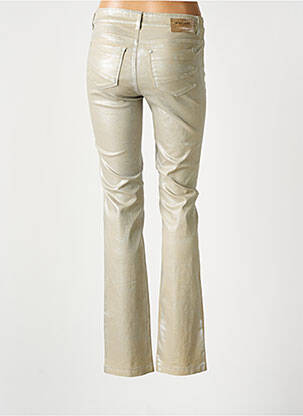 Pantalon slim buzunare auriu ASCARI femeie