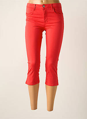 Pantalon trei sferturi roșu FRED SABATIER femeie