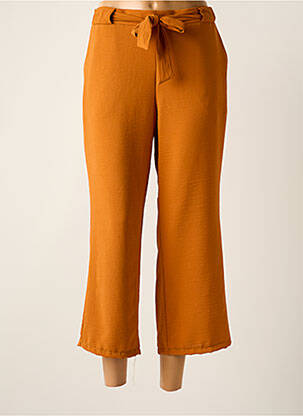 Pantalon trei sferturi maro TINTA STYLE femeie