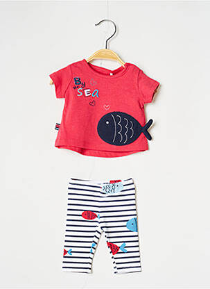 Set pantaloni tip de tricou roșu BOBOLI fată