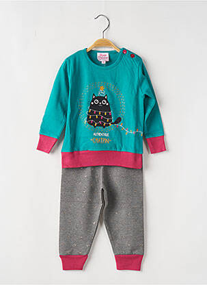 Pijama verde ROSE POMME fată