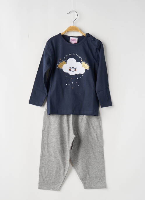 Pijama albastru ROSE POMME fată